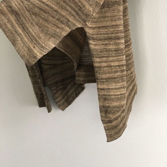 Zara knit crewneck‎ striped high low top long sleeve - Picture 4 of 5